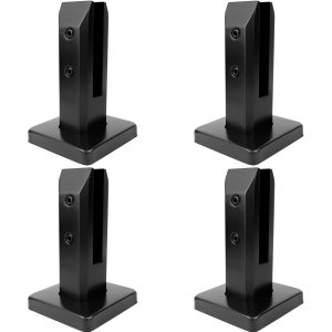 LukLoy SS2205 – Espiga de vidrio para valla de piscina de grado marino, soporte de abrazadera de barandilla de vidrio negro mate para barandilla de LukLoy SS2205 – Espiga de vidrio para valla de piscina de grado marino, soporte de abrazadera de barandilla de vidrio negro mate para barandilla de