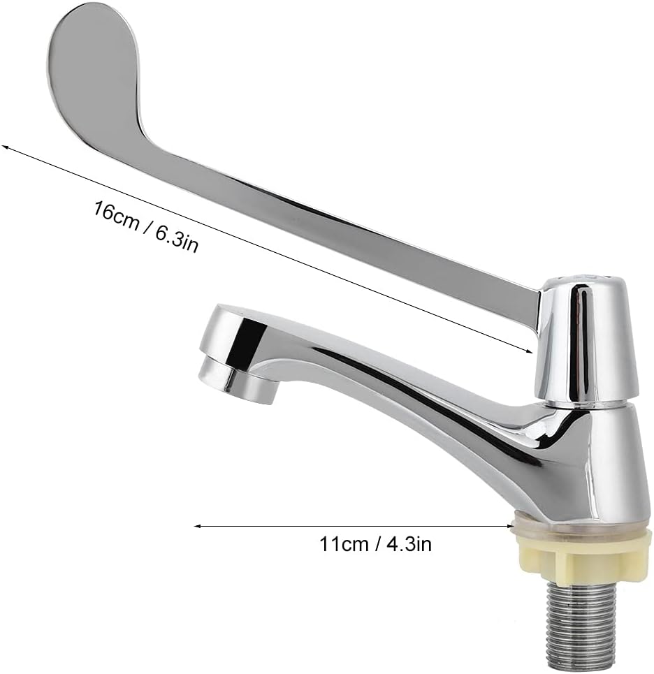 Sink Wate ap, Handle Single Cold Type Water Faucet, G12 Single Hole Single Handle Lavatory Basin Bath Sink Vanity Faucet, Basin Single Cold Faucet,