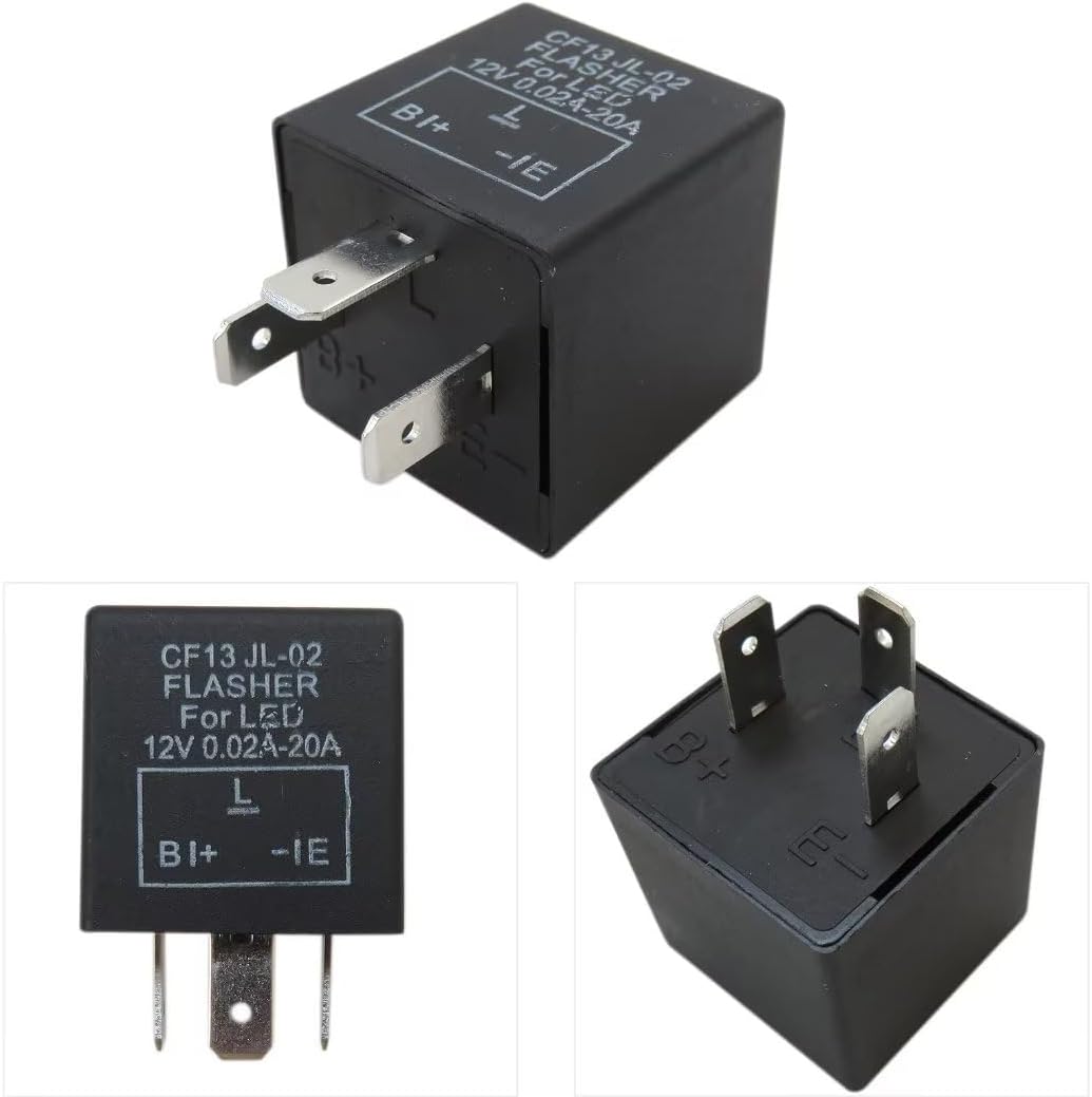 CF13, JL-02 Relé de intermitente LED de 3 pines para luz de señal de giro Hyper Flash Fix Fit para Hyundai Grand i10 GLS Hatchback 4 puertas 2017