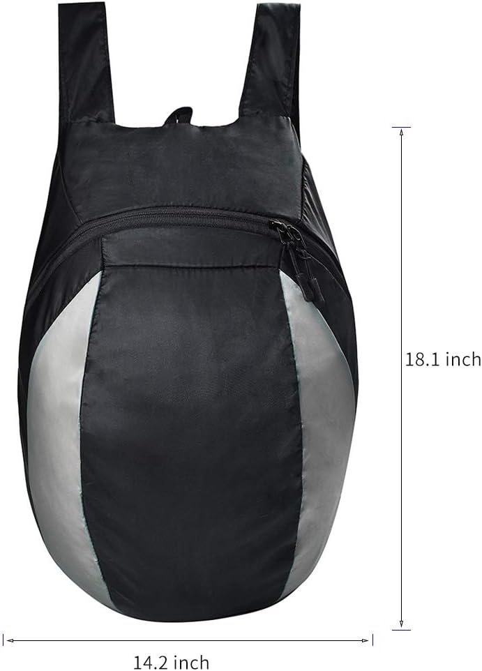 Mochila para casco de motocicleta, bolsa compacta de almacenamiento ligero con gran capacidad 28L, plateado, Compacto