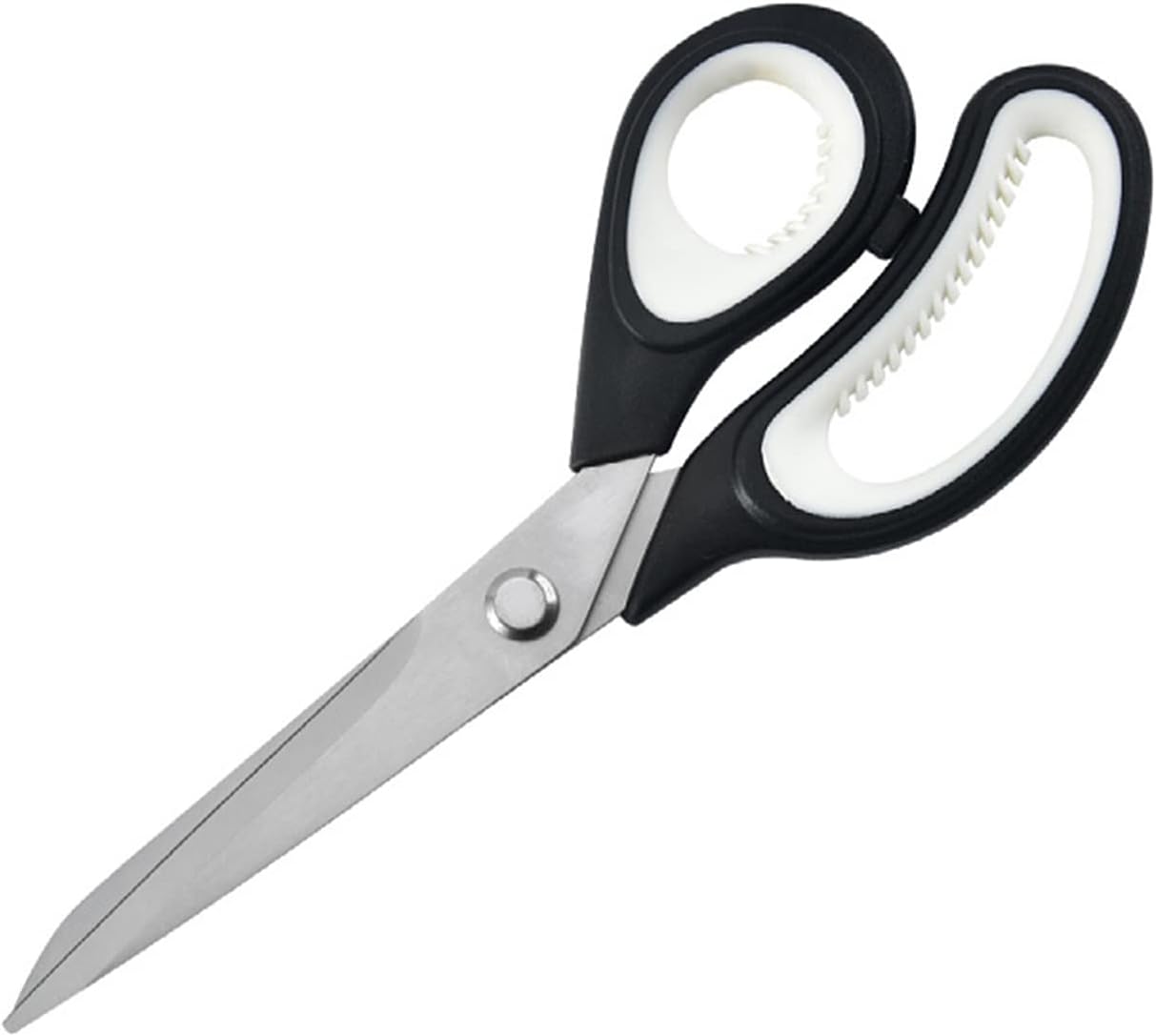 JISTL Tijeras de manualidades con cuchillas afiladas, tijeras de tela de goma con mango de agarre suave, tijeras multiusos adecuadas para costura,