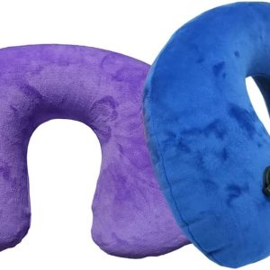 Paquete de 2 almohadas inflables ultraligeras para el cuello de viaje, almohada de cuello compacta de viaje en forma de U, soporte para el cuello Paquete de 2 almohadas inflables ultraligeras para el cuello de viaje, almohada de cuello compacta de viaje en forma de U, soporte para el cuello