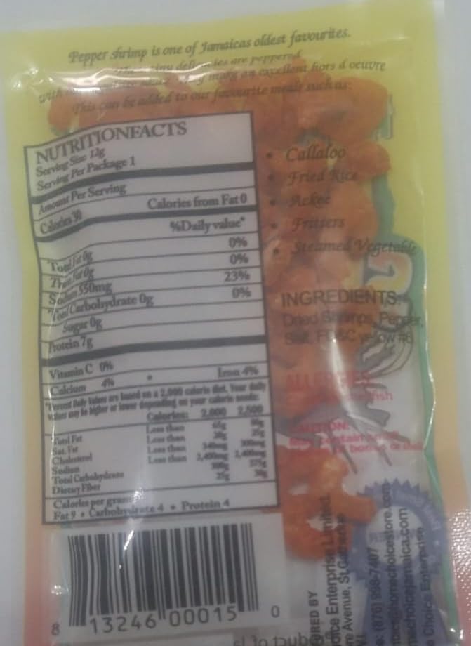 Shimps con pimienta jamaicana – Cuñas picadas secas -0.42 oz-5pks