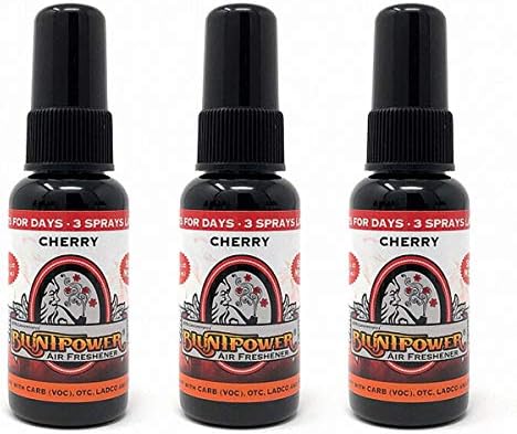 BluntPower (cereza, paquete de 3) ambientador concentrado  Ambientador a base de aceite premium en aerosol para el hogar y el coche  Spray de baño