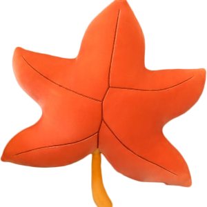 CHELEI2019 Almohada de hojas de 19.7 pulgadas, relleno 3D de planta de arce en forma de hoja de arce para decoración de habitación CHELEI2019 Almohada de hojas de 19.7 pulgadas, relleno 3D de planta de arce en forma de hoja de arce para decoración de habitación