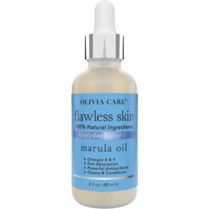 Olivia Care Marula Everyday Flawless Aceite facial esencial 100% natural. Nutritivo, regordete, revive, hidratante, calmante y calmante. Estabiliza Olivia Care Marula Everyday Flawless Aceite facial esencial 100% natural. Nutritivo, regordete, revive, hidratante, calmante y calmante. Estabiliza