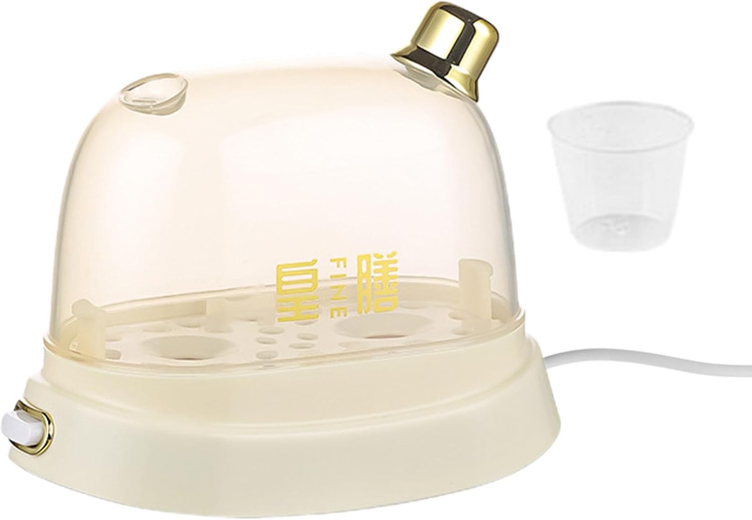 Cocina eléctrica para huevos, vaporizador eléctrico de huevos de 220 V 120 W, olla eléctrica para huevos con capacidad para 2 huevos, temporizador