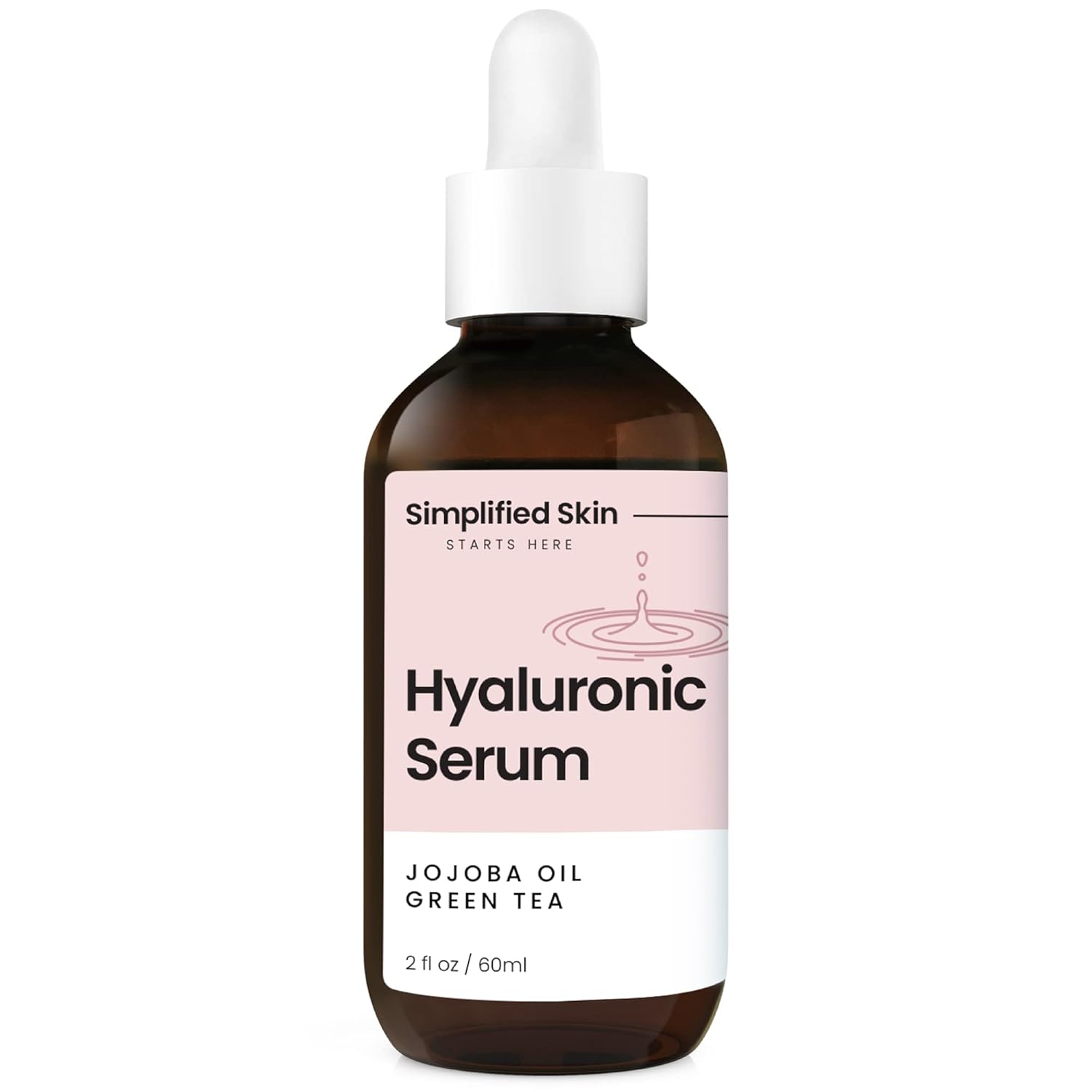 Suero de vitamina C de ácido hialurónico para la cara (2 onzas) con té verde para antienvejecimiento atemporal, alternativa de suero de retinol
