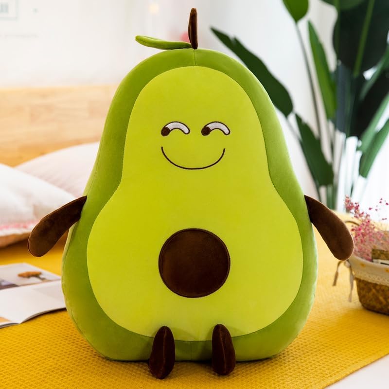 XIZHI Juguetes de peluche de aguacate de 17.8 pulgadas, peluche suave para abrazar, regalo para niños y cumpleaños de Navidad