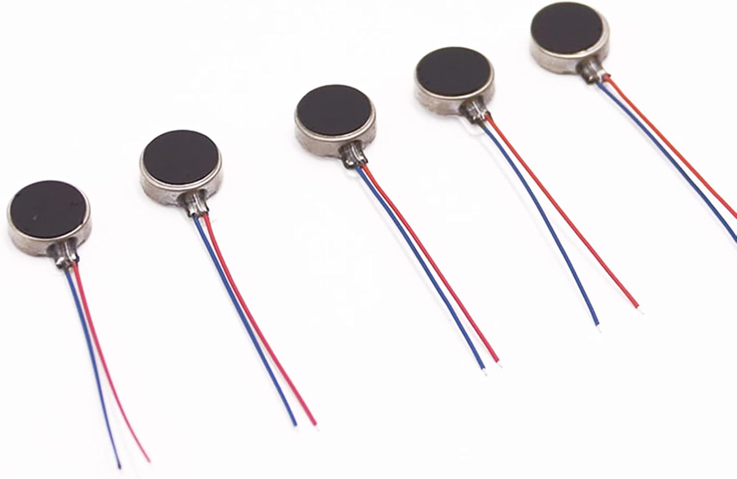 5X DC Micro Botón plano Moneda Vibrador Vibrador Motores 3V 10MM*2.7MM Parte Accesorios