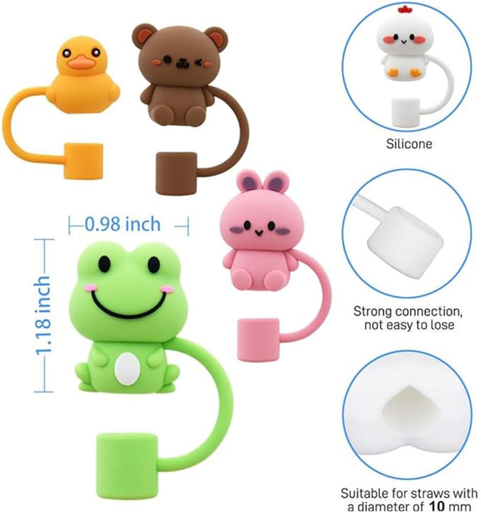 Tapa de popote para copa Stanley, cubierta de popote de silicona compatible con vaso de 30 y 40 onzas con asa, tapas de puntas de popote