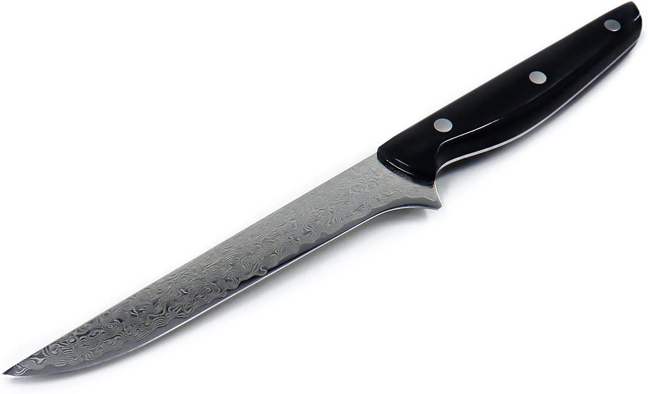 Damascus Knife, VG-10 Damascus Stainless Steel,Chef Knife with Gift Box,Paring knives,Damascus Kitchen Knives,Japanese Knife,6-Inch Steak knife,