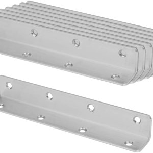 8 soportes de ángulo recto de 6-78 pulgadas. L de acero inoxidable 201, soporte de esquina ancha de 90 grados para estantes, estantes, 6-78 pulgadas 8 soportes de ángulo recto de 6-78 pulgadas. L de acero inoxidable 201, soporte de esquina ancha de 90 grados para estantes, estantes, 6-78 pulgadas