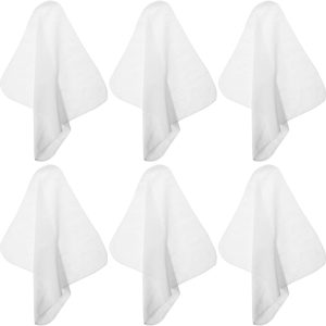 Kichvoe 6 piezas de estopilla de algodón de hilo de queso, reutilizables, sin blanquear, tela de tela de muselina de mantequilla para cocinar, Kichvoe 6 piezas de estopilla de algodón de hilo de queso, reutilizables, sin blanquear, tela de tela de muselina de mantequilla para cocinar,