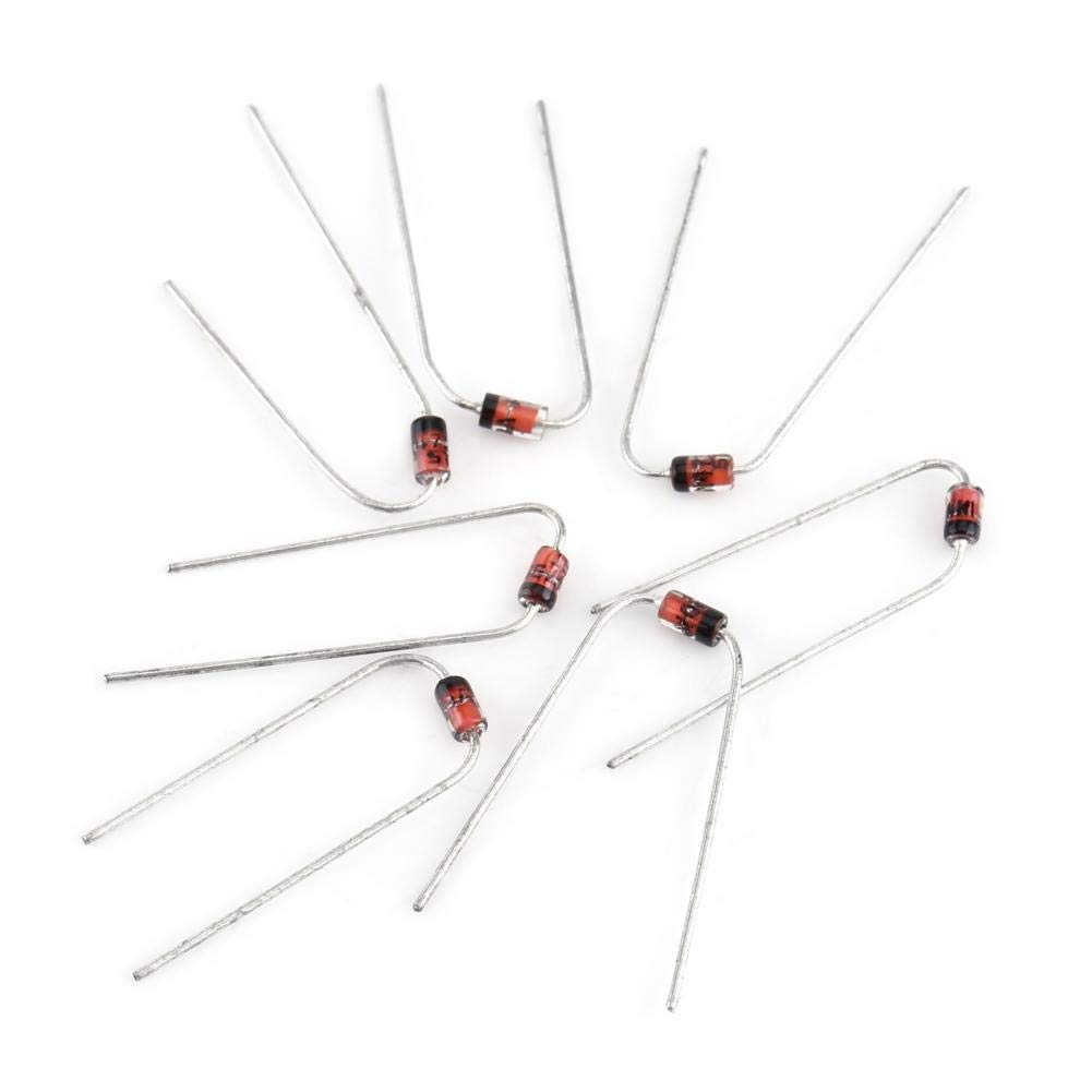 Diodos Zener 200pcs, 10Values diodo Zener diodo electrónico 1N4728 1N4729 1N4730 1N4731 1N4732 1N4733 1N4734 1N4735 1N4736 1N4737 con caja de