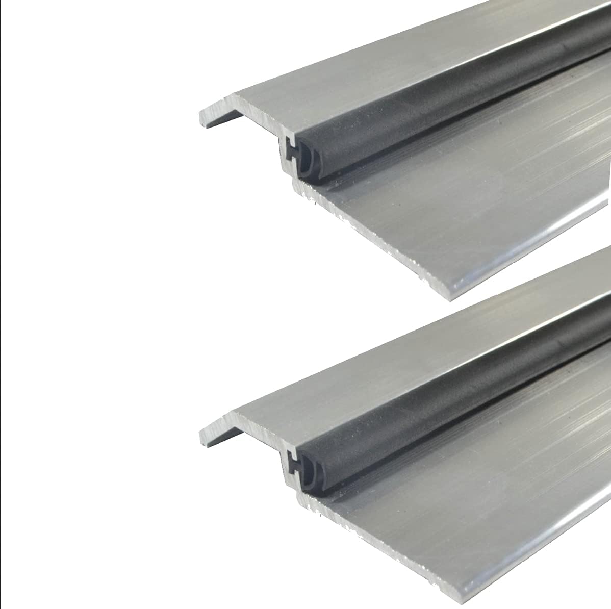 Paquete de 2 Molino de aluminio alto umbralsilla de montar con extrusión de goma sólida (3465MA), FH #10 x 1-12 ” suministrado, (3-1116 ” W x 12