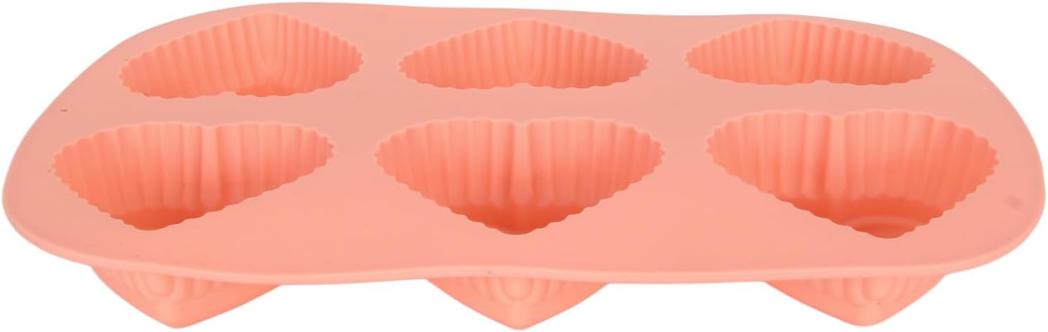 Molde es de silicona para reposteria en forma de corazón moldes de silicona con 6 agujeros en forma de corazón para pastel de chocolate, pudín hecho