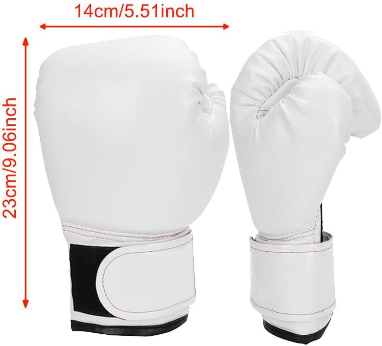 Ruiqas Guantes de boxeo para niños, guantes de boxeo de piel sintética, guantes de entrenamiento para gimnasio, protector de mano, guantes de