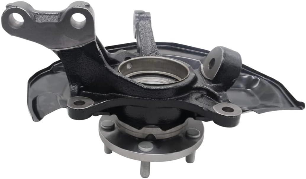 AutoShack – Conjunto de cubo de rueda y nudillo de dirección delantera, 5 lengüetas con ABS de repuesto para Toyota Camry 2.4L FWD KN100044 2007
