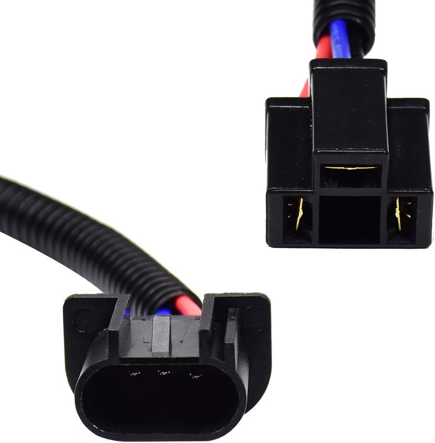 HUIQIAODS Adaptador de extensión H13 9008 a H4 9003, arnés de cableado, conectores de conectores de conversión de faros delanteros para Jeep