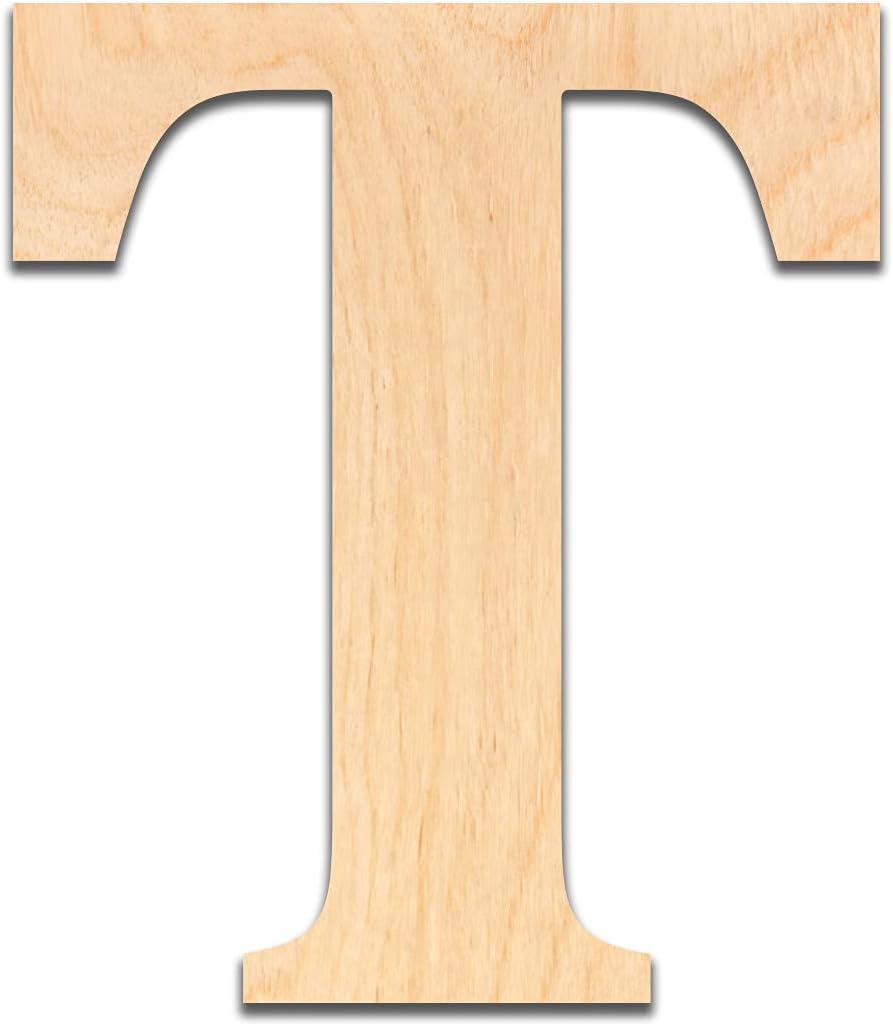Letras de madera sin terminar de 14″ de grosor. Cortadas de madera contrachapada de abedul, listas para pintar o entintar. Excelentes para la