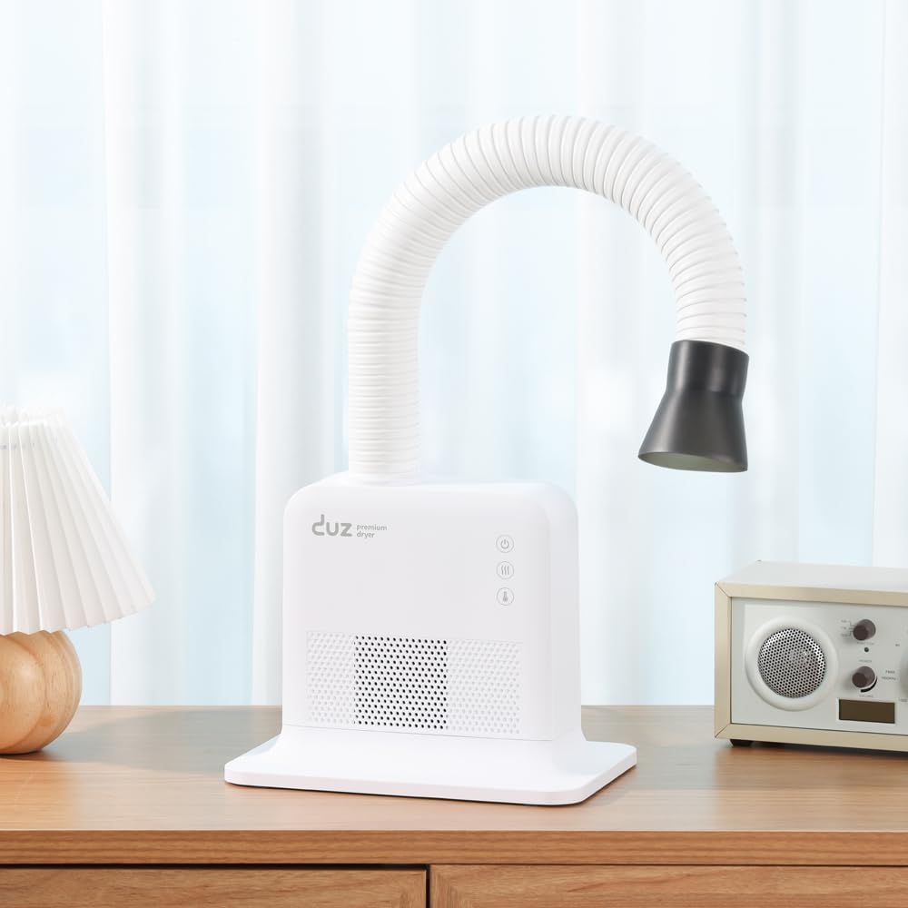 DUZ V2Pro – Secador de aseo para mascotas avanzado y energéticamente eficiente flujo de aire potente, baja potencia, operación manos libres,