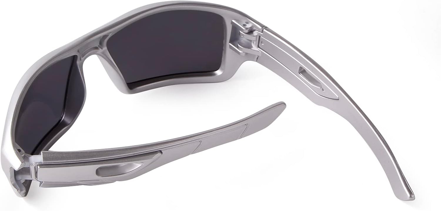 ADE WU Gafas de sol deportivas polarizadas para hombre, gafas de sol rectangulares de moda para hombre