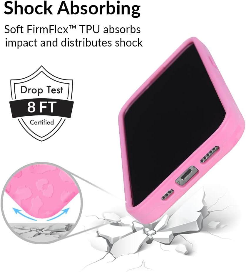Velvet Caviar Funda diseñada para iPhone 13 Pro, probada en caídas de 8 pies, compatible con MagSafe, bonita funda protectora de guepardo para