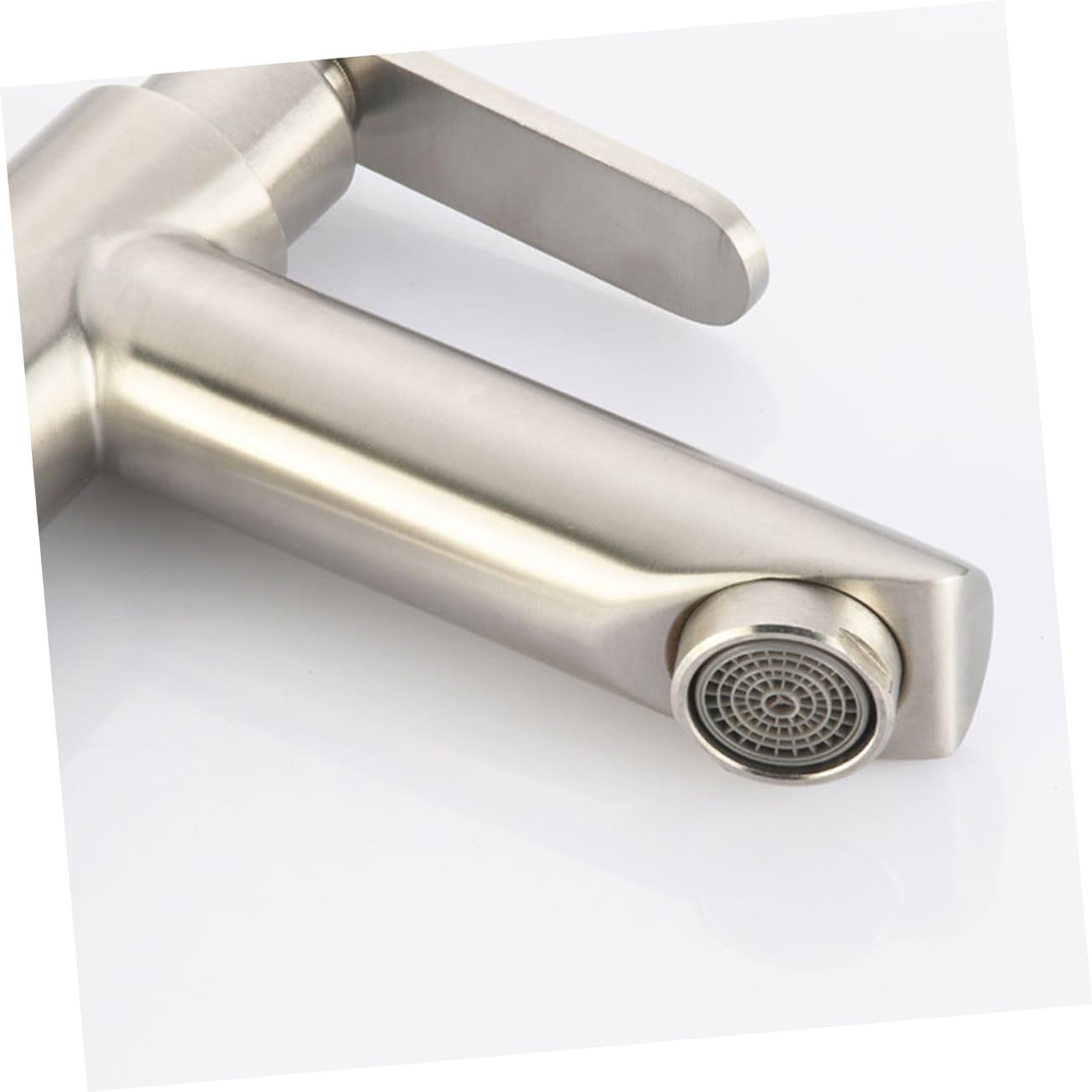 Angoily 2 unids grifo de acero inoxidable brillo de labios contenedores grifo de una sola manija grifo de agua de cocina de acero inoxidable grifo