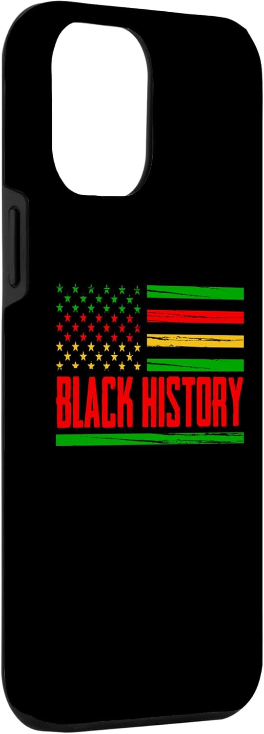 iPhone 12 Pro Max Black Pride American Flag Month for American African Case