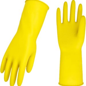 10 pares de guantes de limpieza del hogar reutilizables, guantes de goma de manga larga para lavar platos de cocina, grosor extra antideslizante (L) 10 pares de guantes de limpieza del hogar reutilizables, guantes de goma de manga larga para lavar platos de cocina, grosor extra antideslizante (L)