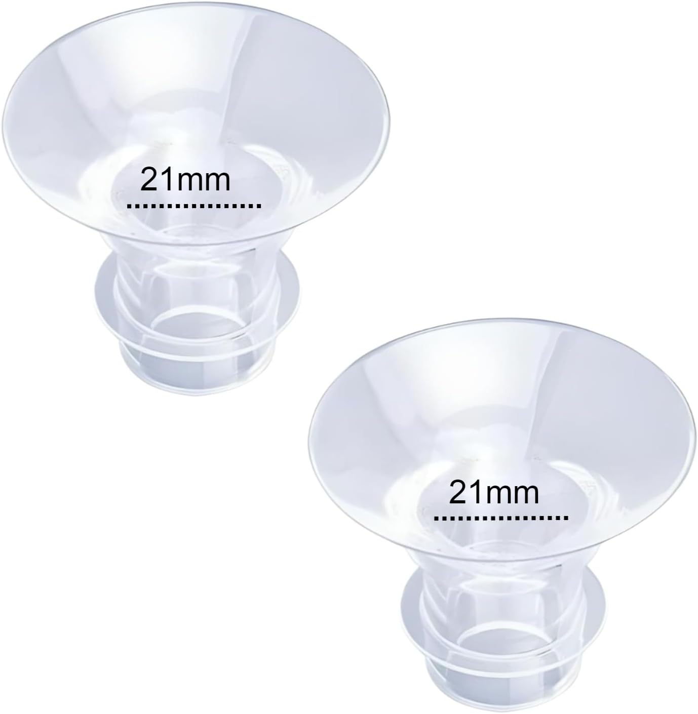 Insertos de brida de 0.827 in, 2 unidades, compatibles con Momcozy S12 ProS9 ProS12S9 Copa de sacaleche portátil, adecuado para