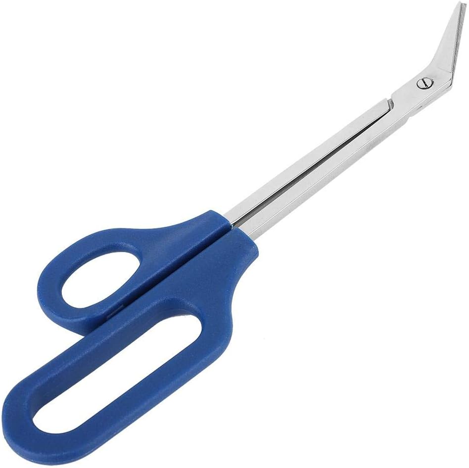 Tijeras de uñas de mango largo para uñas gruesas, mango de fácil alcance, diseño único, ergonómicas de acero inoxidable