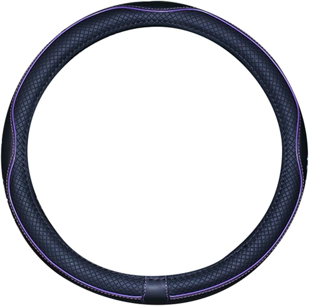 Cubrevolante de imitación de cuero para el volante de auto, 2019, de microfibra, extragrande de 17, 18 y 19 pulgadas para camiones grandes