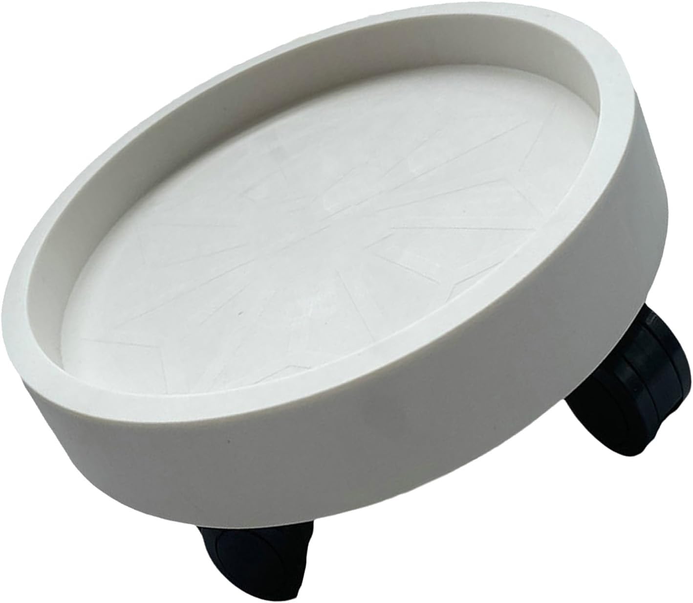 TOPINCN , Soporte para macetas con ruedas giratorias, soporte redondo para plantas en macetas sobre ruedas, bandeja para macetas con ruedas, bandeja