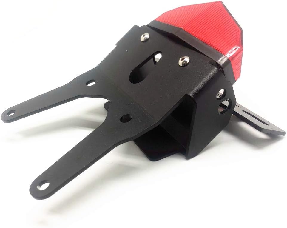 Kit eliminador de guardabarros de cola trasera, luz de freno LED, soporte para placa de matrícula compatible con CRF250L CRF 250L 2013-2019 (rojo)