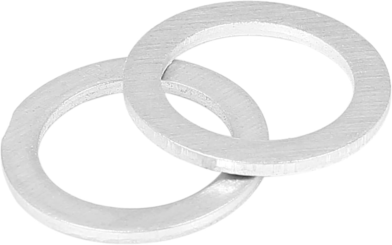 X AUTOHAUX 20pcs M14 Tono Plata Aceite Drenaje Juntas de Tapón de Reemplazo para Mazda 9956-41-400