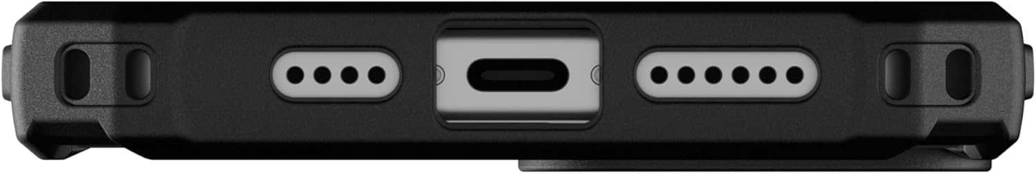 URBAN ARMOR GEAR UAG – Funda compatible con iPhone 15 Pro de 6.1 pulgadas, Pathfinder transparente cenizanegro, imán integrado compatible con carga