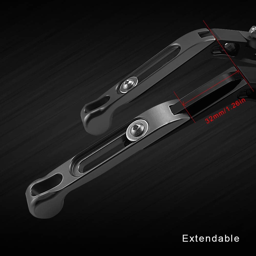 Palancas de embrague de freno extensibles plegables ajustables CNC para SUZUKI GSX-R 600 1997-2003 GSX-R 750 1996-2003 GSX-R 1000 2001-2004