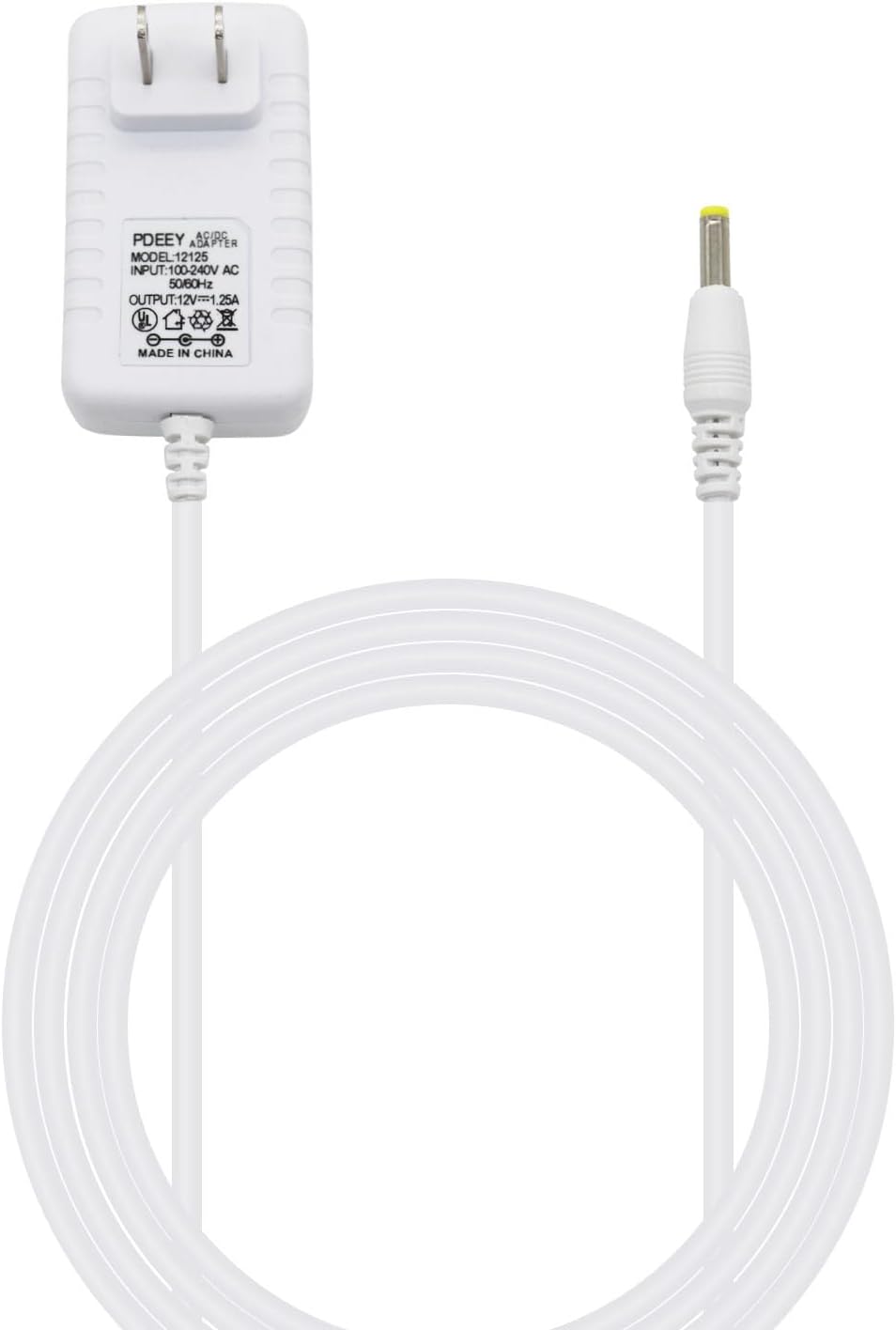 Cable de alimentación blanco de repuesto para Alexa Dot 3 generación, Dot 4 generación, Dot 5 generación 2022, cargador adaptador de corriente Echo