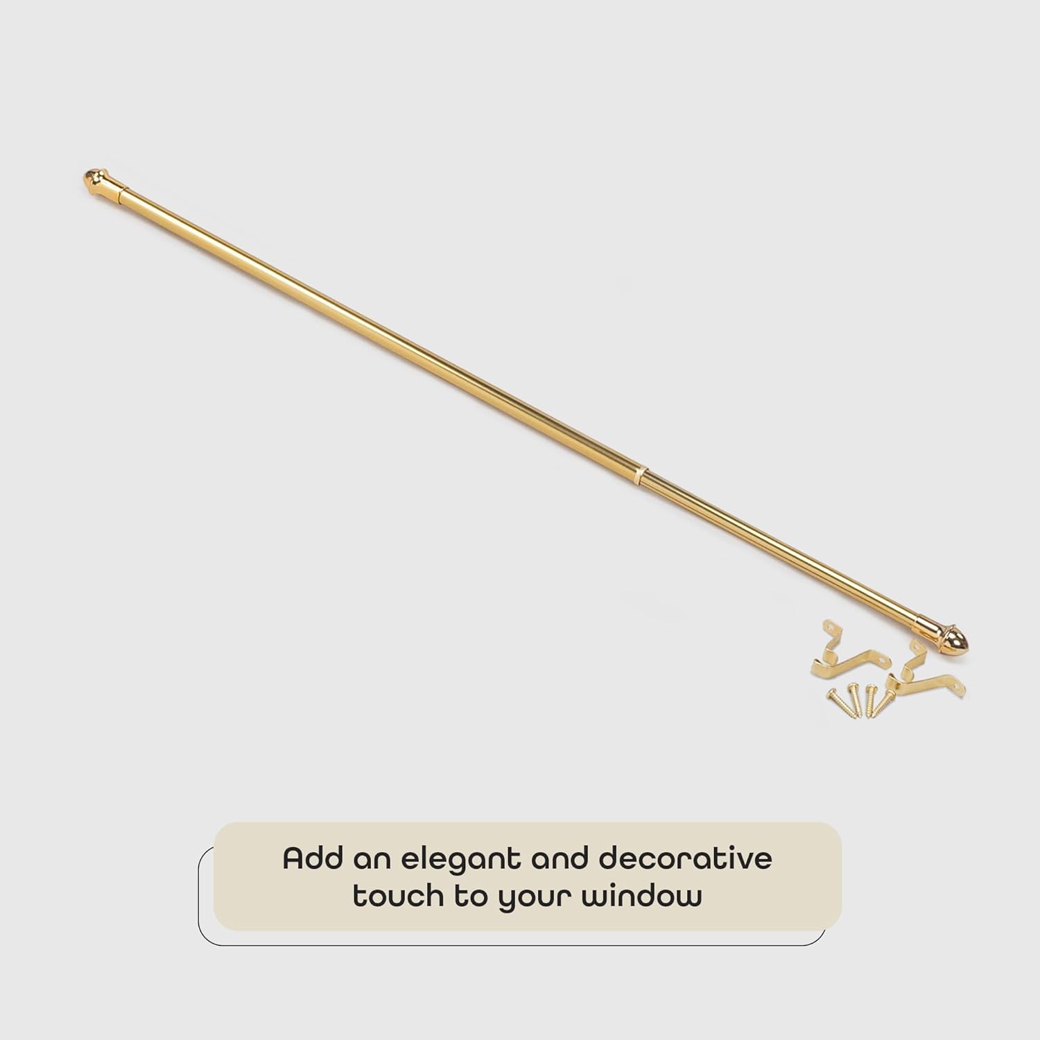 Cafe Rod Gold 48″-86″ pulgadas Extension 716″ pulgadas de diámetro