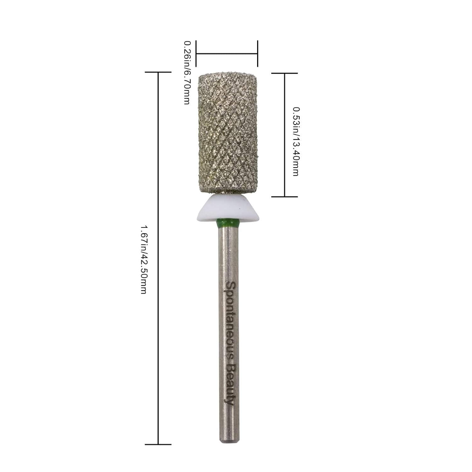 Broca de uñas de diamante de carburo de alta calidad, edición especial, corte cruzado, vástago de 332 pulgadas (barril grande – grano grueso)
