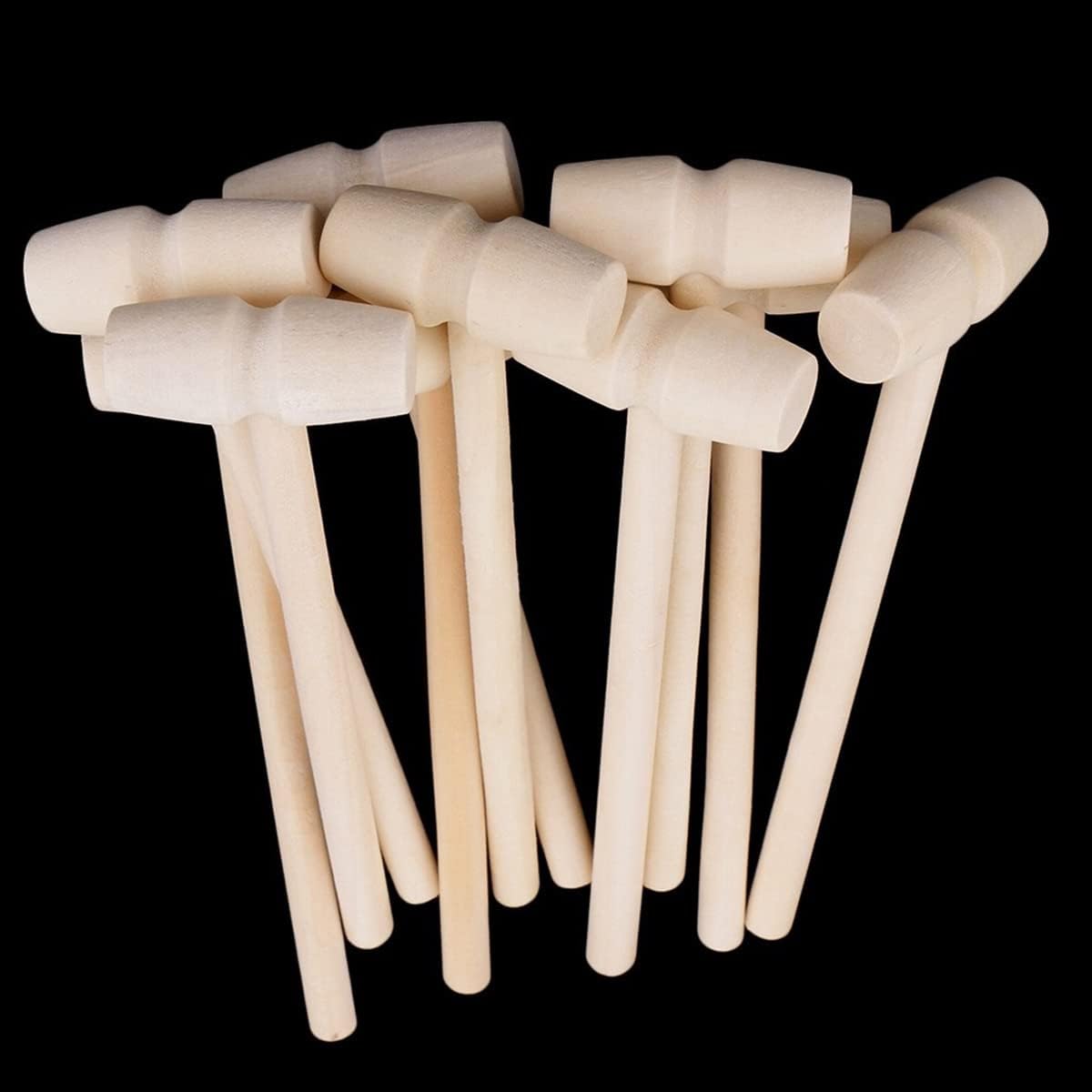 Mini mazo de martillo de madera, herramienta educativa de 5.7 pulgadas, pequeño mazo de madera, mini martillo de madera para molde de corazón de