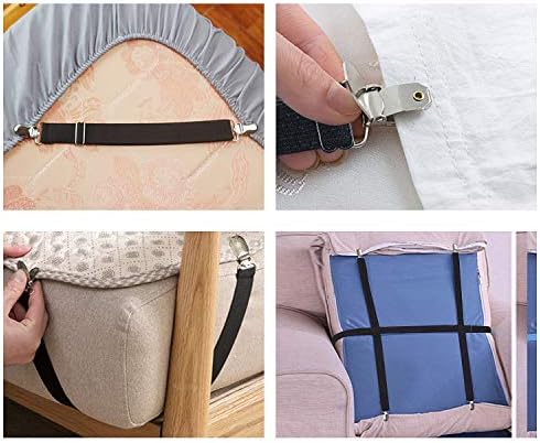 Clips ajustables para sábanas, correas de soporte y tirantes, agarre, se extienden de 21 a 80 pulgadas, bandas elásticas de estilo largo, traje