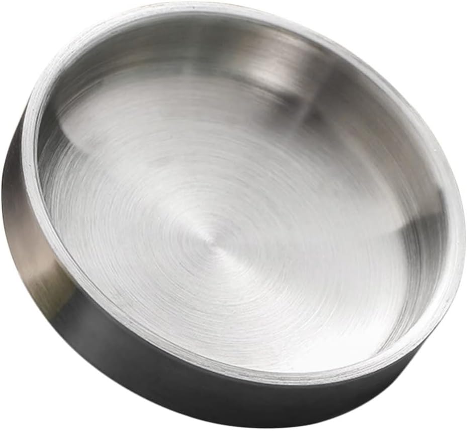 Hemoton Recipiente de refrigerios Cuencos de cereales de sopa de acero inoxidable Tazón aislado al vacío de doble pared Plato de condimento coreano