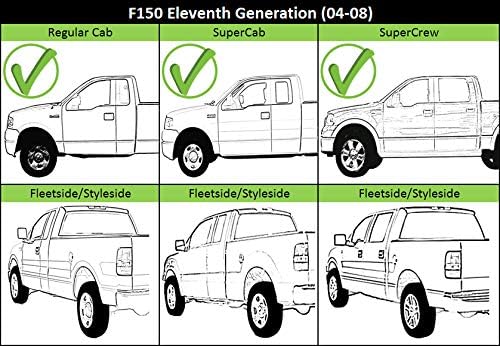 Garage-Pro Parachoques trasero compatible con Lincoln Mark LT 2006-2008, se adapta a Ford F-150 FleetsideStyleside 2006-2008