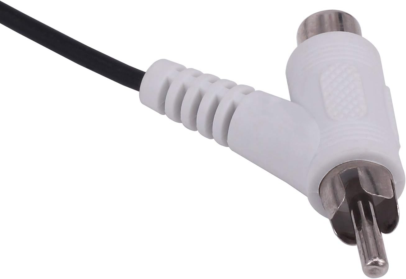 Cable extensor de audio RCA Piggyback, 5 pies 2 RCA macho a 2 RCA macho + RCA hembra Piggyback extensión Audio Video AV cable adaptador