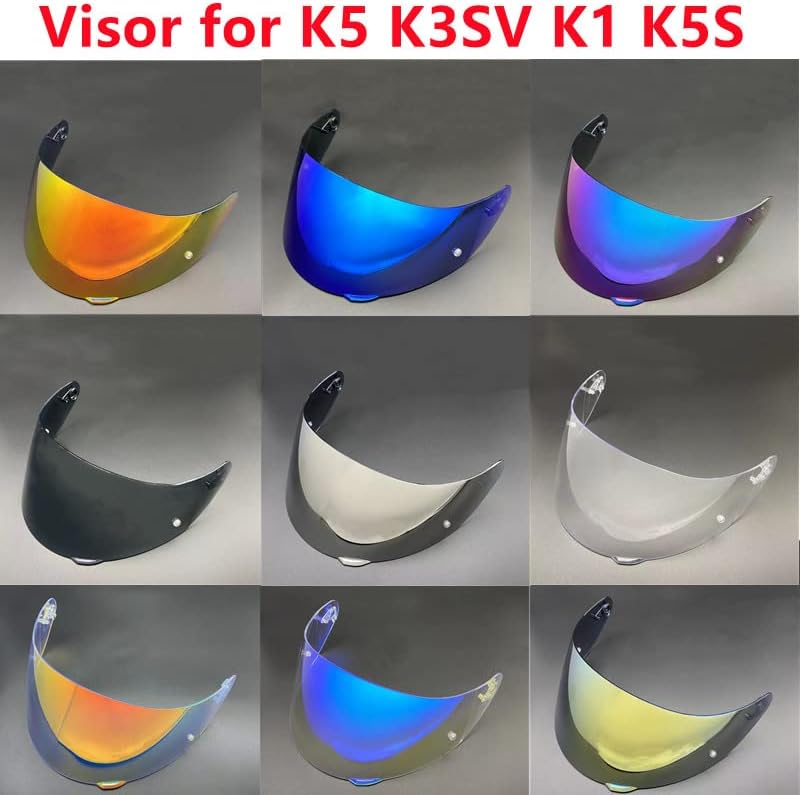 KMAN Casco de motocicleta visera escudo para AGV K3SVK5 K1 K5S protector solar capacetes lente Cascos accesorios (azul), universal