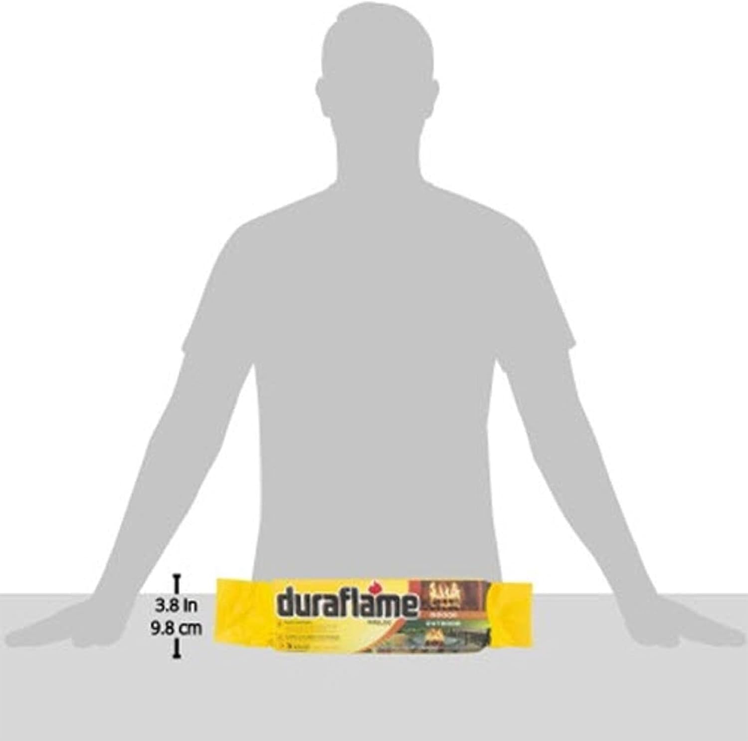 Duraflame Foco de luz rápida para interiores y exteriores de 4.5 libras para campamento, fogatas y chimeneas, 3 horas de tiempo de combustión (12