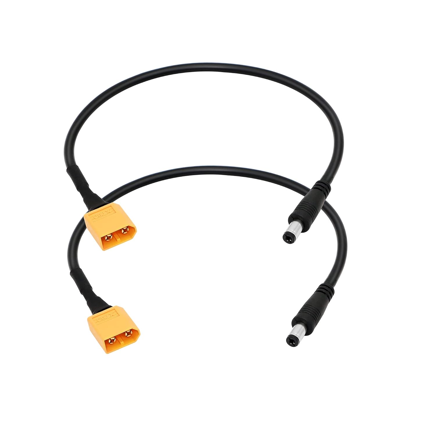 SinLoon Cable adaptador XT60 XT60, cable de carga XT60, conector de bala macho de CC de 0.217 in x 0.098 in para alimentación de monitor Fatshark
